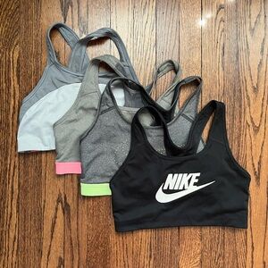 Nike Sports Bra Collection - Black, Gray, Pink, Green